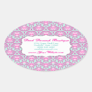 Dead Damask - Custom Sugar Skulls Label Sticker