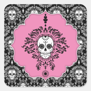 Dead Damask - Framed Sugar Skull Stickers