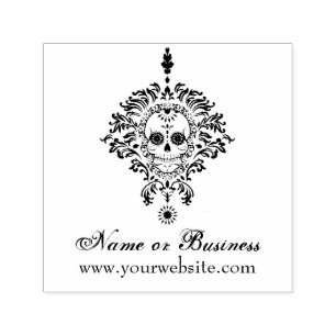 Dead Damask Personalized Text Self Inking Stamp