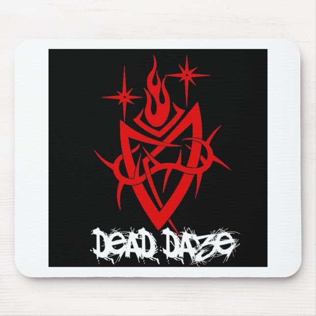 Dead Daze Tribal Heart Mouse Pad (Front)