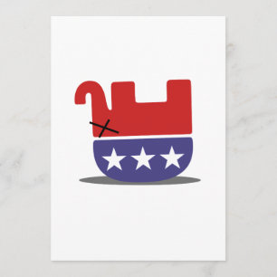 Dead Elephant GOP Invitation