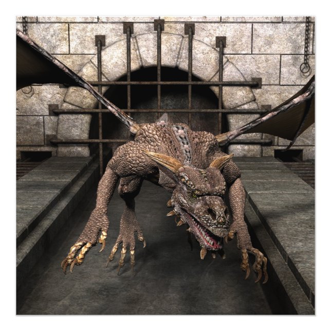 Dead End Dragon Is Looking For Some Dinner - You Photo Print (Front)