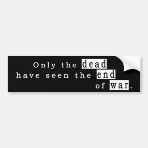 dead end war bumper sticker