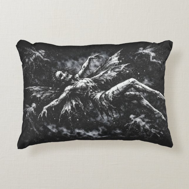 Dead Fairy by BurnsInHell Accent Pillow (Front)