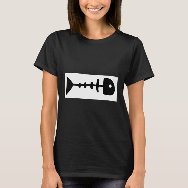 Dead Fish Skeleton T-Shirt (Front)