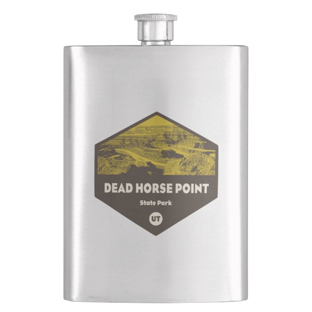 Dead Horse Point State Park Utah Hip Flask (Front)