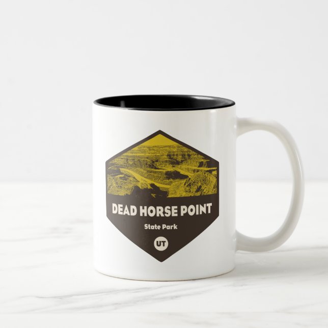 Dead Horse Point State Park Utah Two-Tone Coffee Mug (Right)