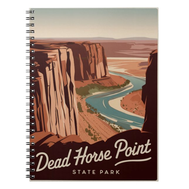 Dead Horse Point State Park Vintage Notebook (Front)