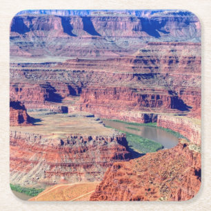 Dead horse state park Moab Utah Square Paper Coaster