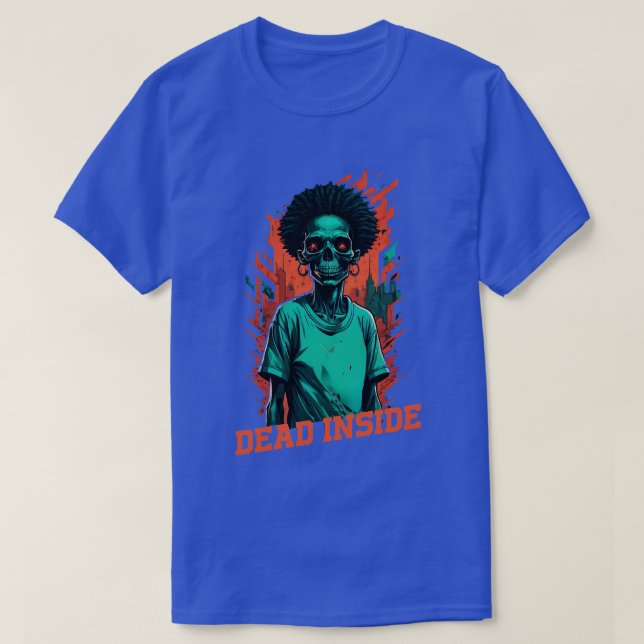 Dead Inside Afro T-Shirt (Design Front)