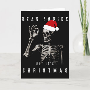 Dead Inside But It's Christmas Card