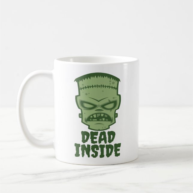 Dead Inside Frankenstein Monster Coffee Mug (Left)