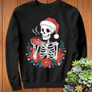 Dead Inside Skeleton Christmas Sarcastic Christmas Sweatshirt