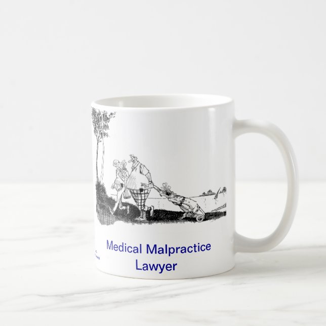 Dead Lawyer™ Medical Malpractice Lawyer Coffee Mug (Right)