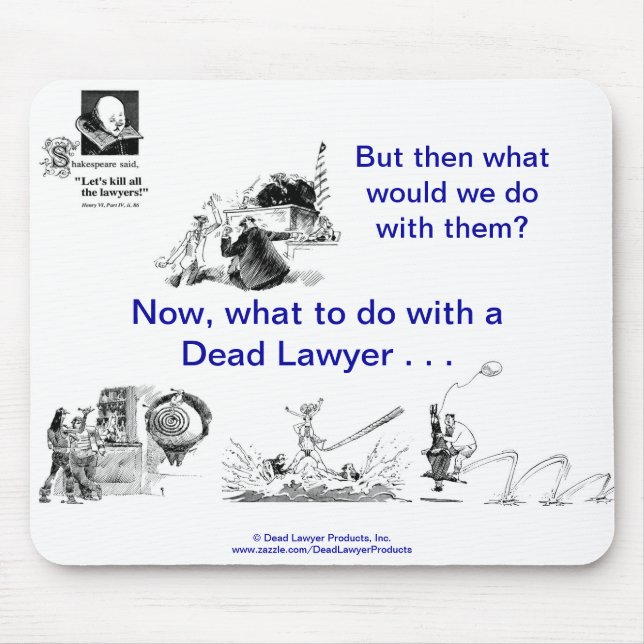 Dead Lawyer™ Mousepad (Front)