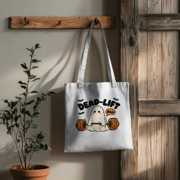 Dead-Lift Boo Ghost Fitness Design Tote Bag