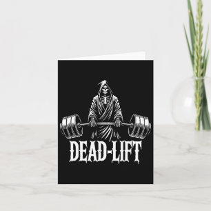 Dead-lift - Grim Reaper Halloween Gym Workout Body Card