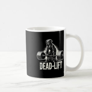 Dead-lift - Grim Reaper Halloween Gym Workout Body Coffee Mug
