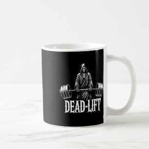 Dead-lift - Grim Reaper Halloween Gym Workout Body Coffee Mug