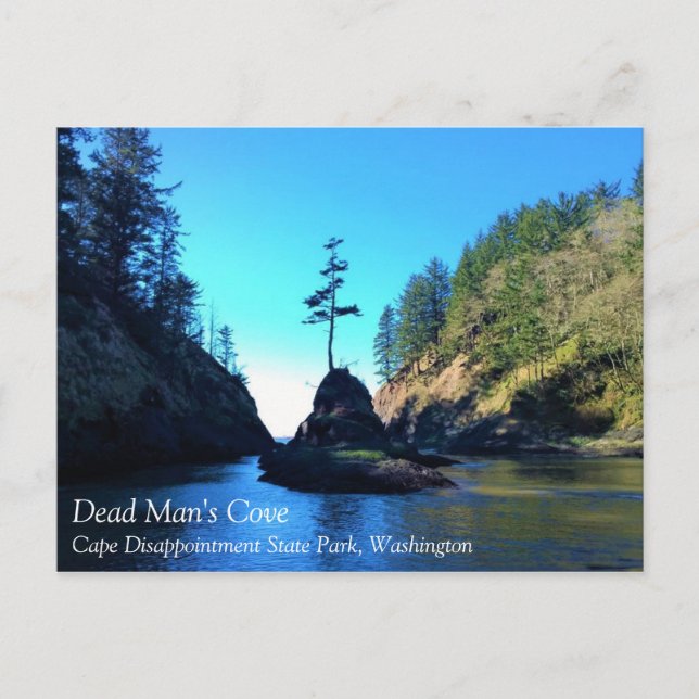 Dead Man's Cove, Cape Disappointment, Washington Postcard (Front)