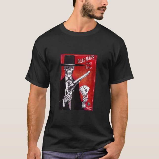 Dead Man's Hand Goth Styled Western Poker Tee (Front)
