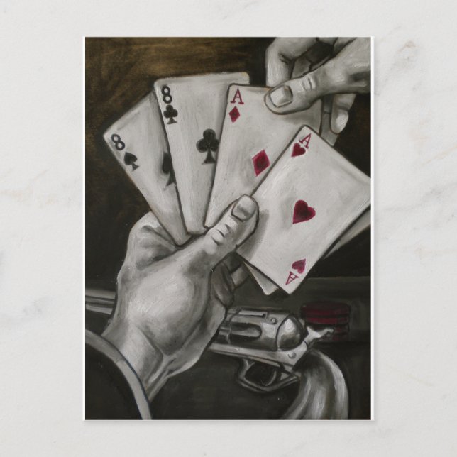 Dead Man's Hand Postcard (Front)