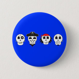 Dead Man's Pirate Crew 2 Inch Round Button