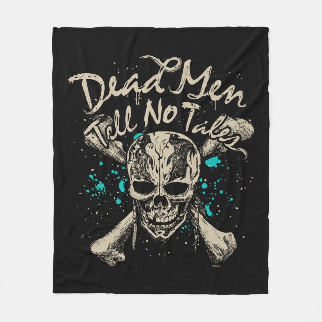 Dead Men Tell No Tales Fleece Blanket (Front)