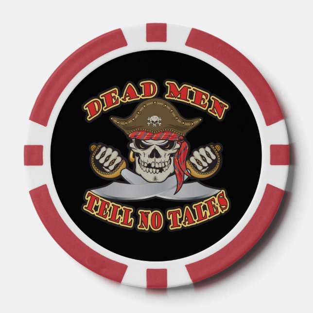 Dead Men Tell No Tales Poker Chips (Front)