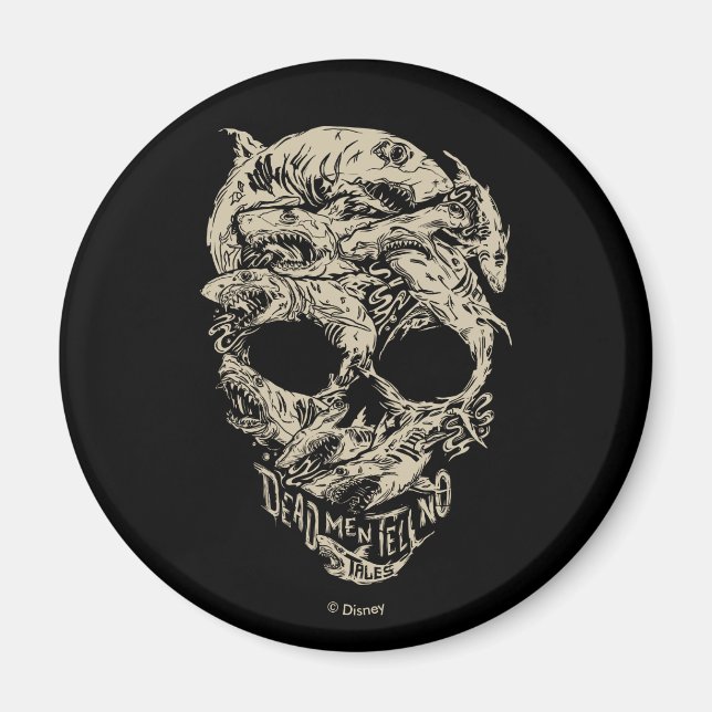 Dead Men Tell No Tales Skull Magnet (Front)