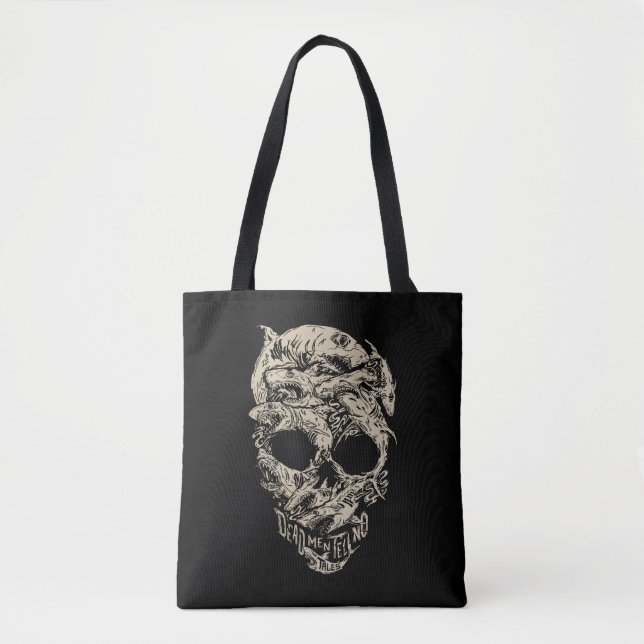 Dead Men Tell No Tales Skull Tote Bag (Front)