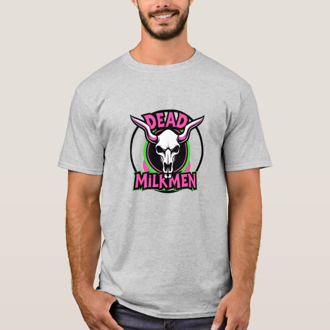 Dead Milkmen Neon Skull T-Shirt (Front)