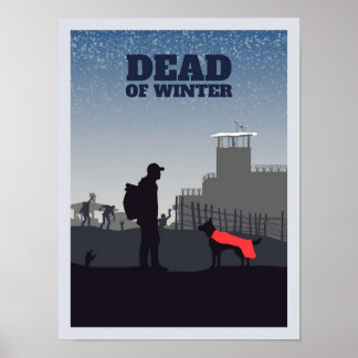 Dead of Winter Board Game Minimalist Travel Style Poster