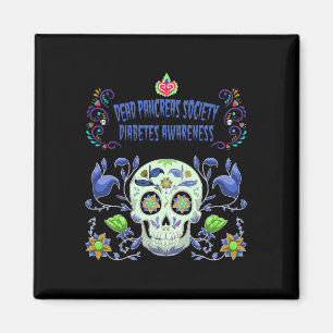 Dead Pancreas Society Blue Sugar Diabetes Awarenes Magnet