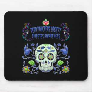 Dead Pancreas Society Blue Sugar Diabetes Awarenes Mouse Pad