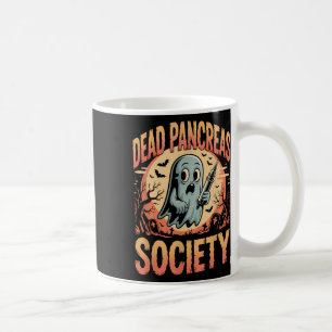 Dead Pancreas Society Funny Ghost Syringe Diabetes Coffee Mug