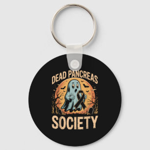 Dead Pancreas Society Halloween Ghost Diabetes Awa Keychain