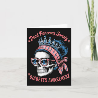Dead Pancreas Society Shirt Funny Diabetes Awarene Card