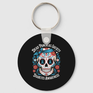 Dead Pancreas Society Shirt Sugar Skull Diabetes A Keychain
