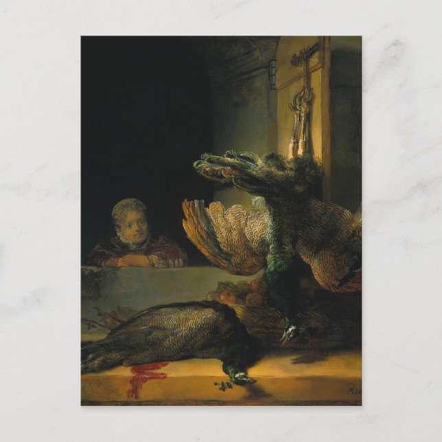 Dead peacocks by Rembrandt Postcard (Front)