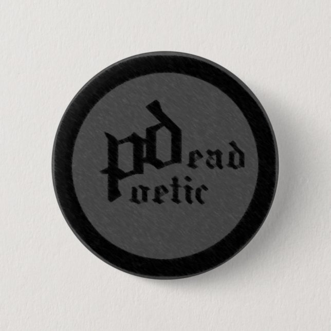 dead poetic (band) 2 inch round button (Front)