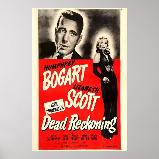 Dead Reckoning 1946 Movie POSTER PRINT A5-A1 40s (Front)