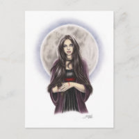 Dead Rose Vampire Postcard