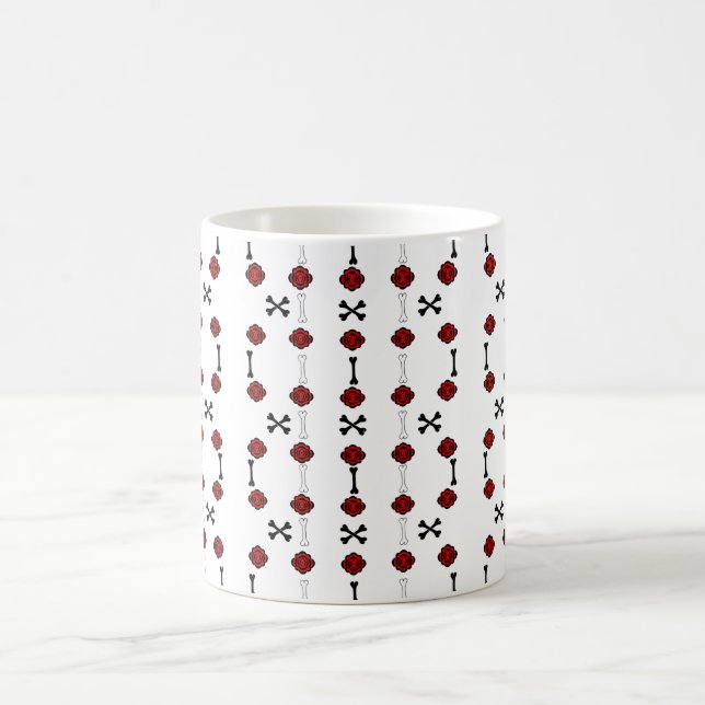 Dead Roses (Black w/ Red) Coffee Mug (Center)
