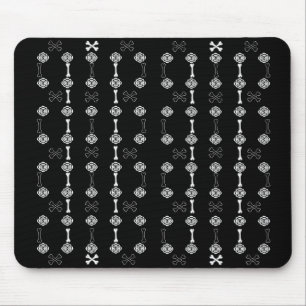Dead Roses (Black & White) Mouse Pad