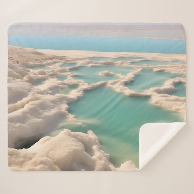 Dead sea in Israel Sherpa Blanket (Front (Horizontal))