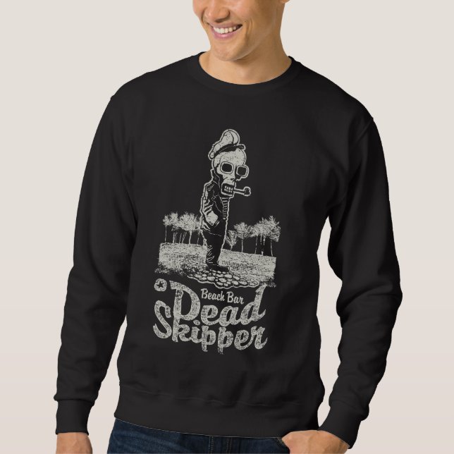 Dead Skipper Beach Bar Men's Sweatshirt, Skull & P Sweatshirt (Front)