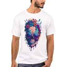 Dead Skull Flower Colourful V2