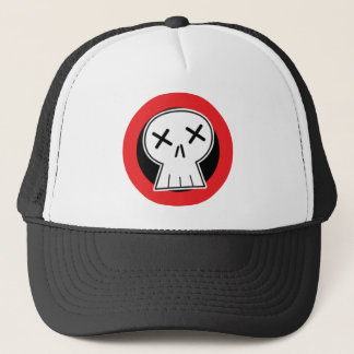 "Dead" Skull Red Target Trucker Hat