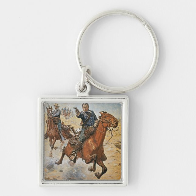 Dead Sure: a U.S. Cavalry trooper in the 1870s (co Keychain (Front)